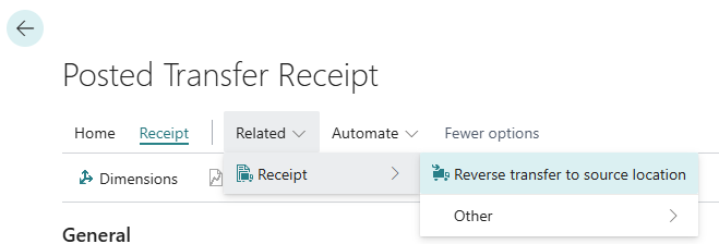 Reverse transfer to source location – Ribbon