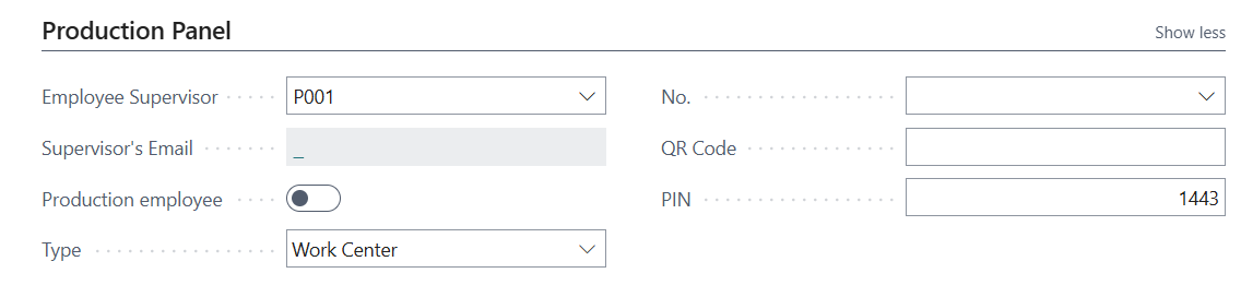 ShopFloor Employee Setup