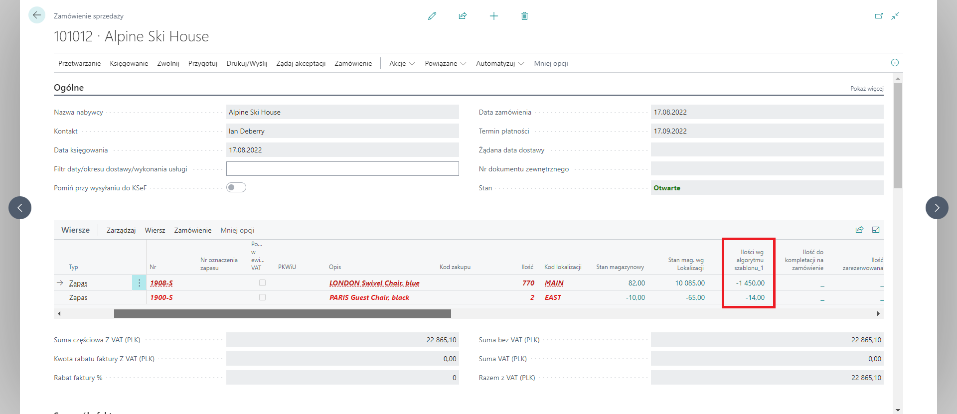 Zamówienie sprzedaży