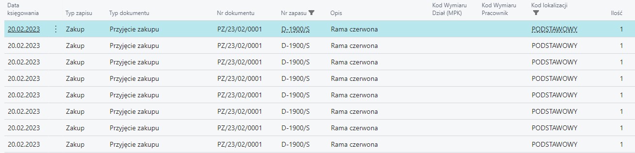Podgląd Transakcji Stanu Magazynowego