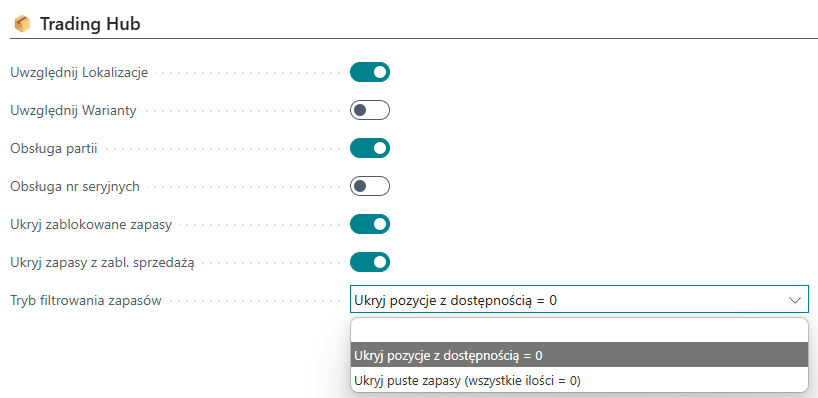 Limiting Trading Hub Data
