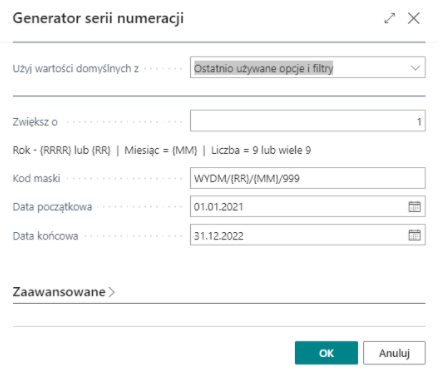 NoSeries Generator Example